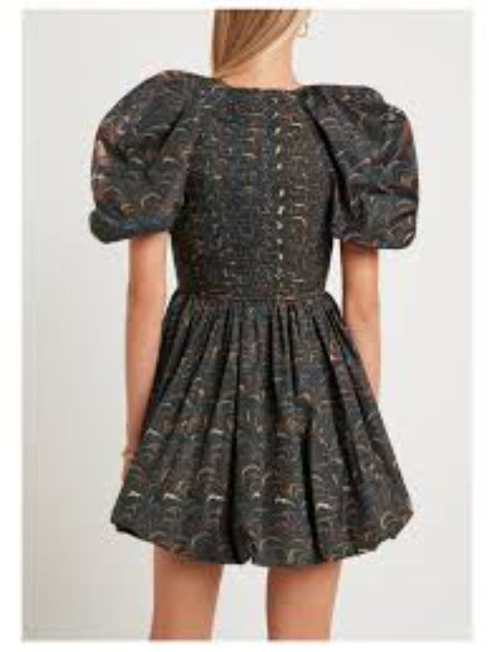 Ulla Johnson Gwen mini dress V-neck bubled sleeve and sleeve size 2/small - Picture 2 of 8